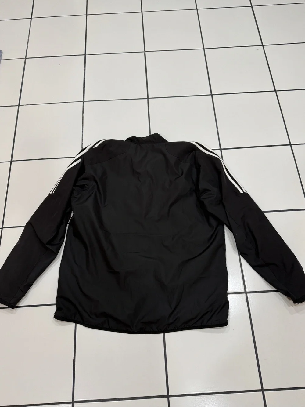 Adidas Men’s XL Black White 3 Stripe Windbreaker Track Jacket 2011 Retro
